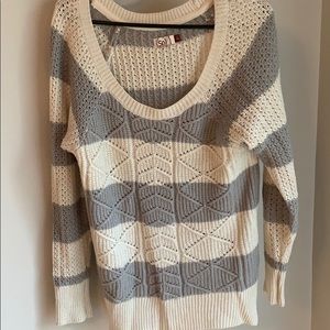 Striped Oversized Long Sleeved Sweater